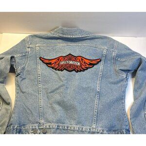 NY Jeans, Harley Davidson Jean Jacket (med)‎ 90s